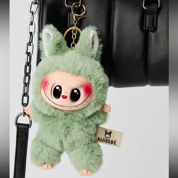 Labubu Inspired Faux Fur Keychain Set – Multiple Colours - Picture 8 of 16